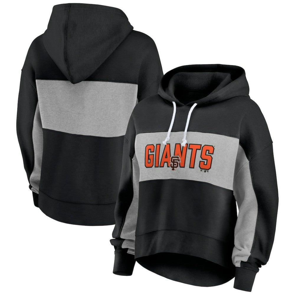 San Francisco Giants Fanatics Women's Filled Stat Sheet Pullover Hoodie - Black Hoodies