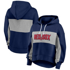 Boston Red Sox Fanatics Women's Filled Stat Sheet Pullover Hoodie - Navy Hoodies