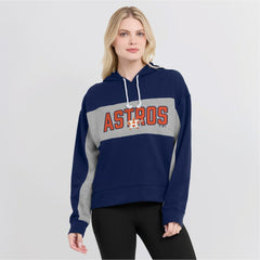 Houston Astros Fanatics Women's Filled Stat Sheet Pullover Hoodie - Navy Hoodies
