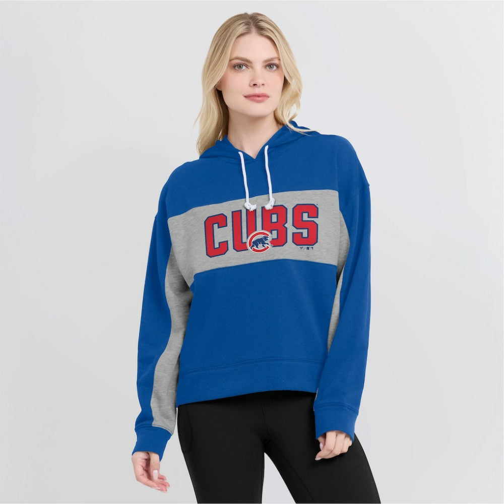 Chicago Cubs Fanatics Women's Filled Stat Sheet Pullover Hoodie - Royal Hoodies