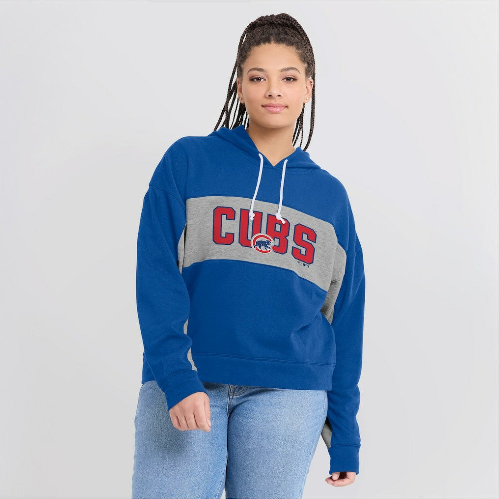 Chicago Cubs Fanatics Women's Filled Stat Sheet Pullover Hoodie - Royal Hoodies