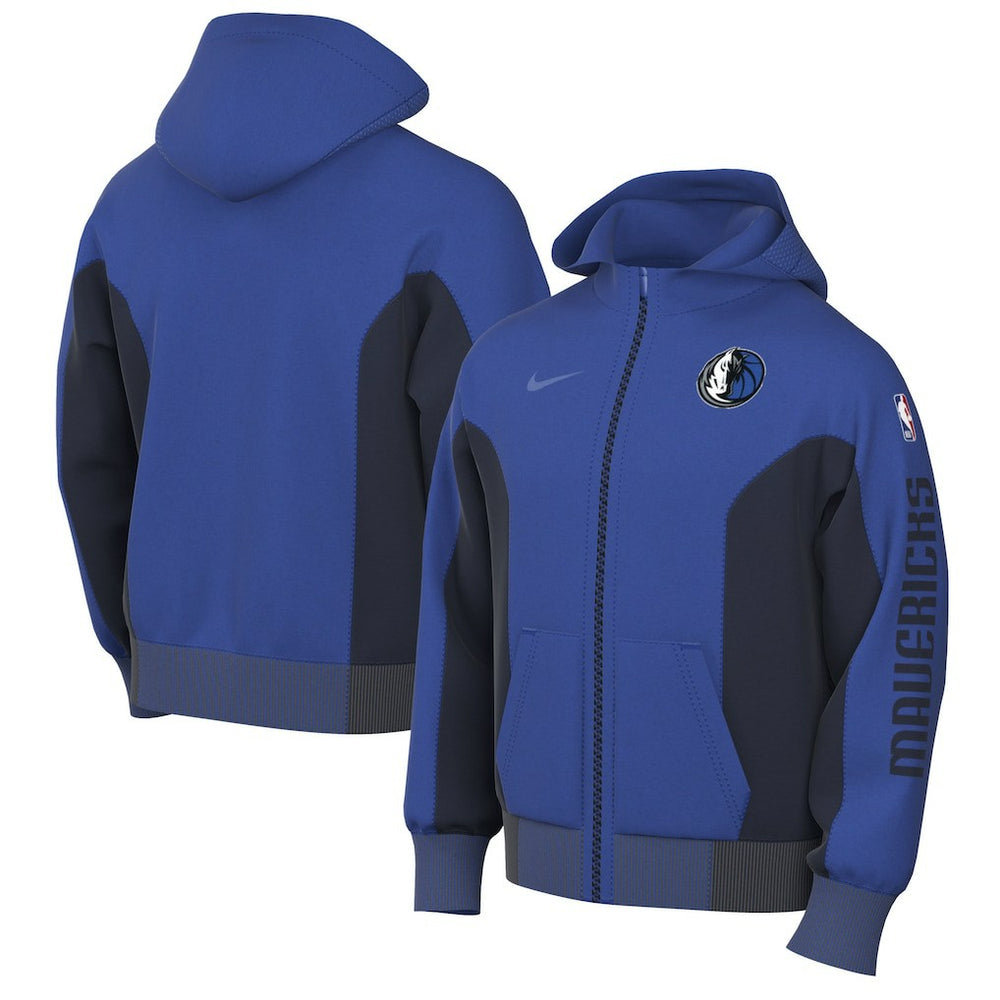 Dallas Mavericks 2023/24 Authentic Showtime Full-Zip Hoodie Blue - Nike