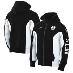 Brooklyn Nets 2023/24 Authentic Showtime Full-Zip Hoodie Black - Nike