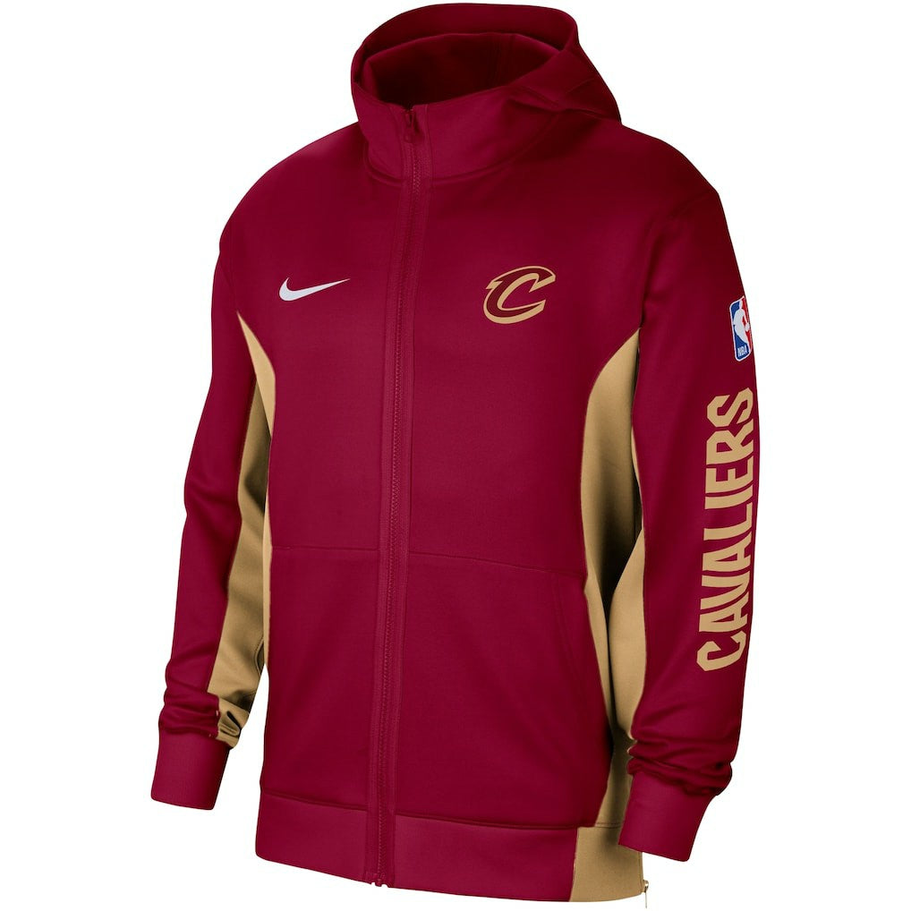 Cleveland Cavaliers 2023/24 Authentic Showtime Full-Zip Hoodie Wine - Nike