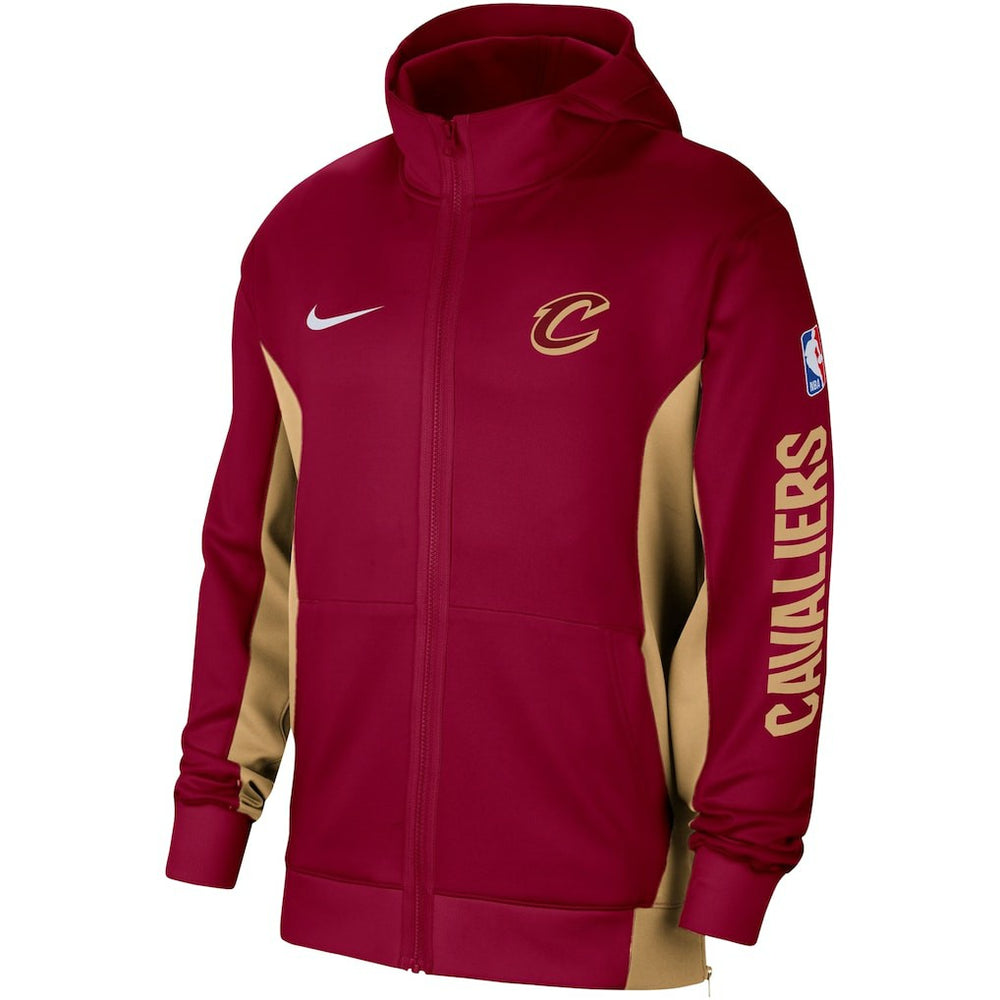 Cleveland Cavaliers 2023/24 Authentic Showtime Full-Zip Hoodie Wine - Nike
