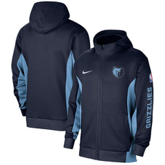 Memphis Grizzlies 2023/24 Authentic Showtime Full-Zip Hoodie Navy - Nike