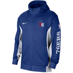 Philadelphia 76ers 2023/24 Authentic Showtime Full-Zip Hoodie Royal - Nike