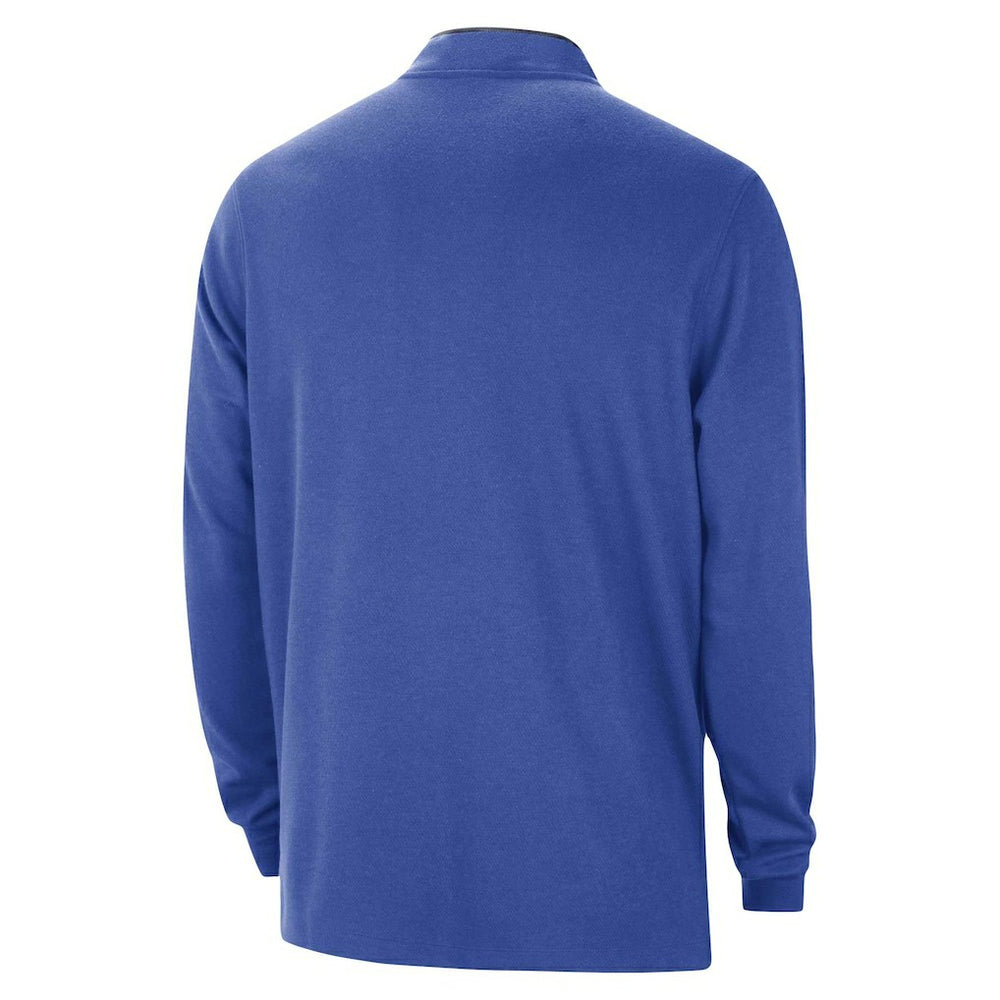 Dallas Mavericks Authentic Performance Half-Zip Jacket Blue - Nike