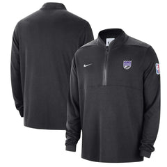 Sacramento Kings Authentic Performance Half-Zip Jacket Black - Nike