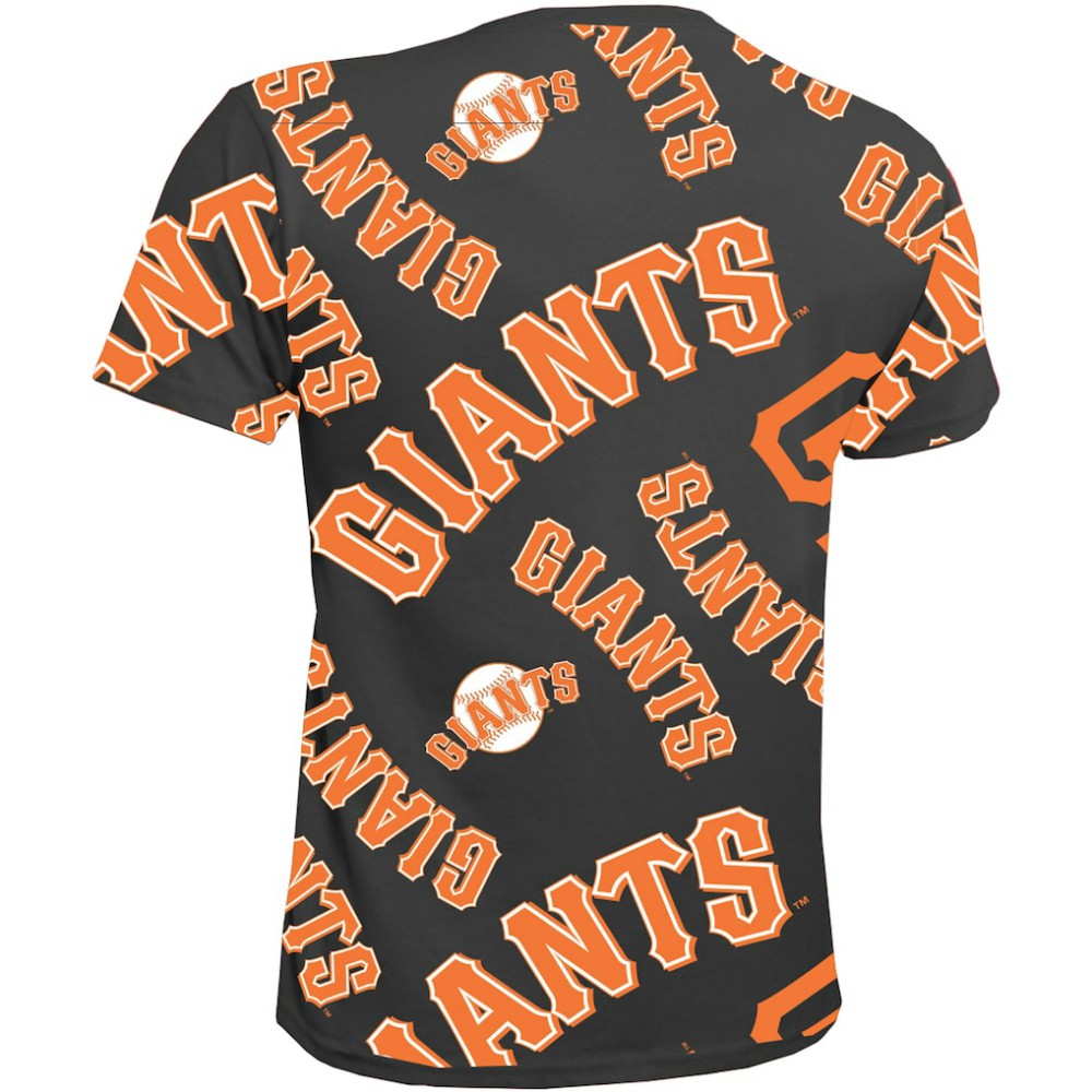 San Francisco Giants Stitches Youth Allover Team T-Shirt - Black T-shirts