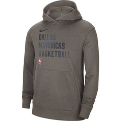 Dallas Mavericks Unisex 2023/24 Performance Spotlight On-Court Practice Pullover Hoodie Gray - Nike
