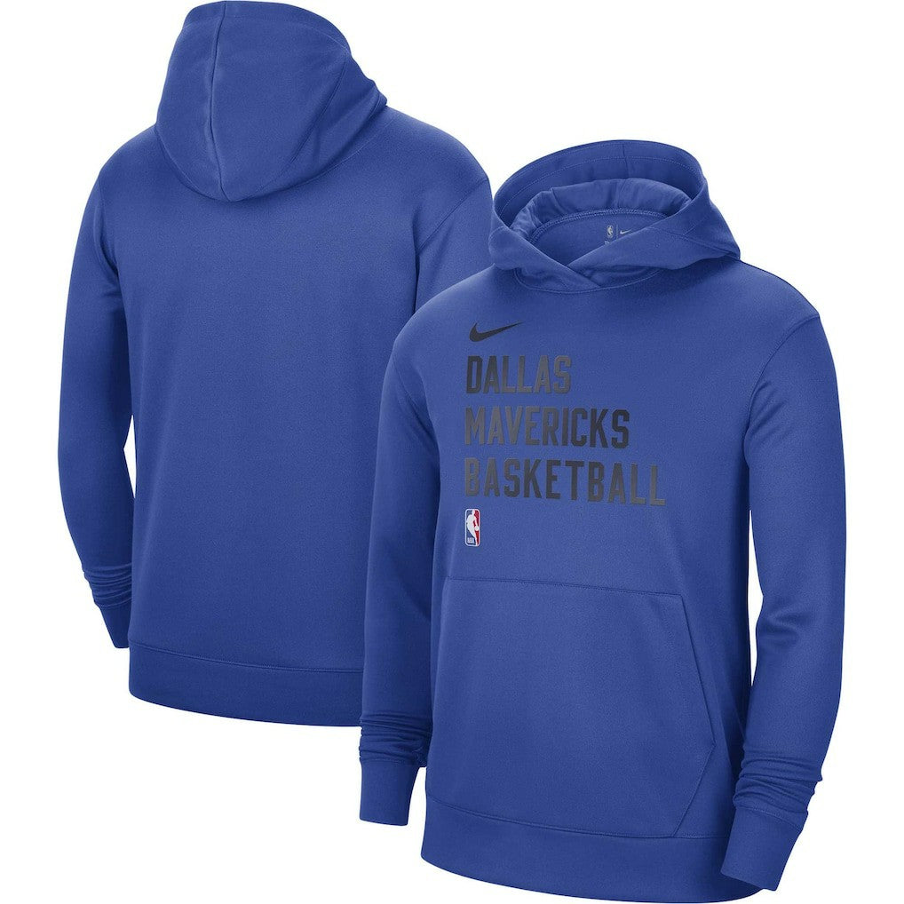 Dallas Mavericks Unisex 2023/24 Performance Spotlight On-Court Practice Pullover Hoodie Royal - Nike