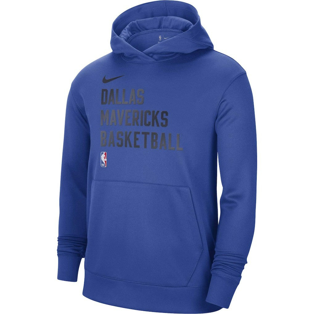 Dallas Mavericks Unisex 2023/24 Performance Spotlight On-Court Practice Pullover Hoodie Royal - Nike