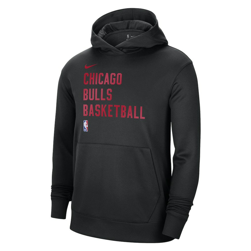 Chicago Bulls Unisex 2023/24 Performance Spotlight On-Court Practice Pullover Hoodie Black - Nike