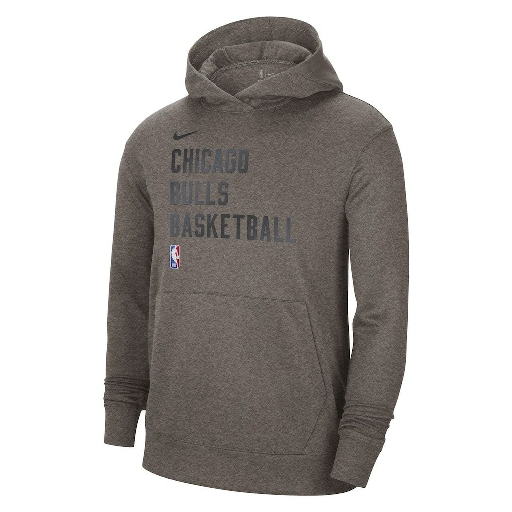 Chicago Bulls Unisex 2023/24 Performance Spotlight On-Court Practice Pullover Hoodie Olive - Nike