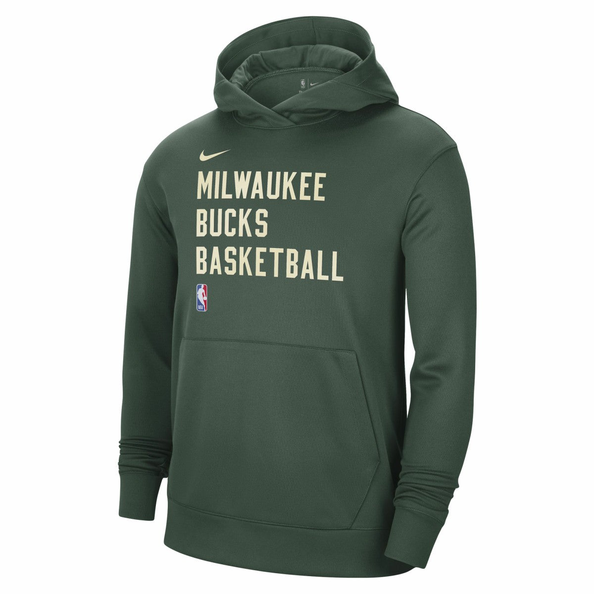 Milwaukee Bucks Unisex 2023/24 Performance Spotlight On-Court Practice Pullover Hoodie Hunter Green - Nike