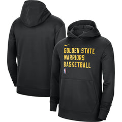 Golden State Warriors Unisex 2023/24 Performance Spotlight On-Court Practice Pullover Hoodie Black - Nike