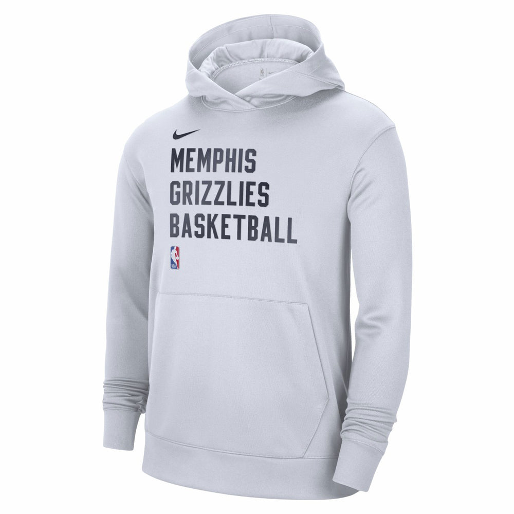 Memphis Grizzlies Unisex 2023/24 Performance Spotlight On-Court Practice Pullover Hoodie White - Nike