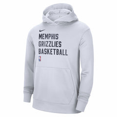 Memphis Grizzlies Unisex 2023/24 Performance Spotlight On-Court Practice Pullover Hoodie White - Nike
