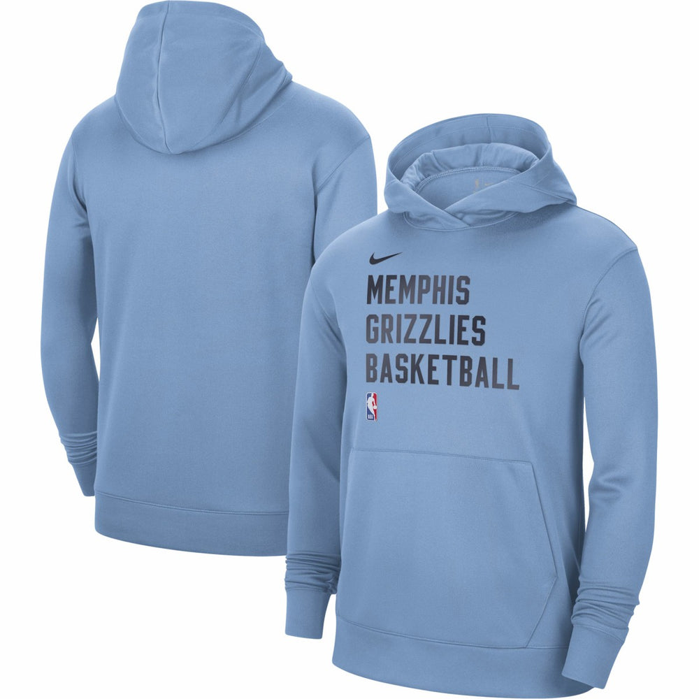 Memphis Grizzlies Unisex 2023/24 Performance Spotlight On-Court Practice Pullover Hoodie Light Blue - Nike