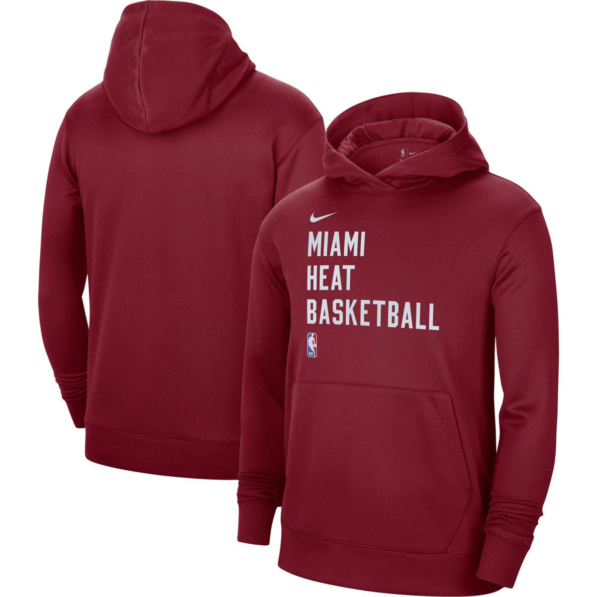 Miami Heat Unisex 2023/24 Performance Spotlight On-Court Practice Pullover Hoodie Red - Nike