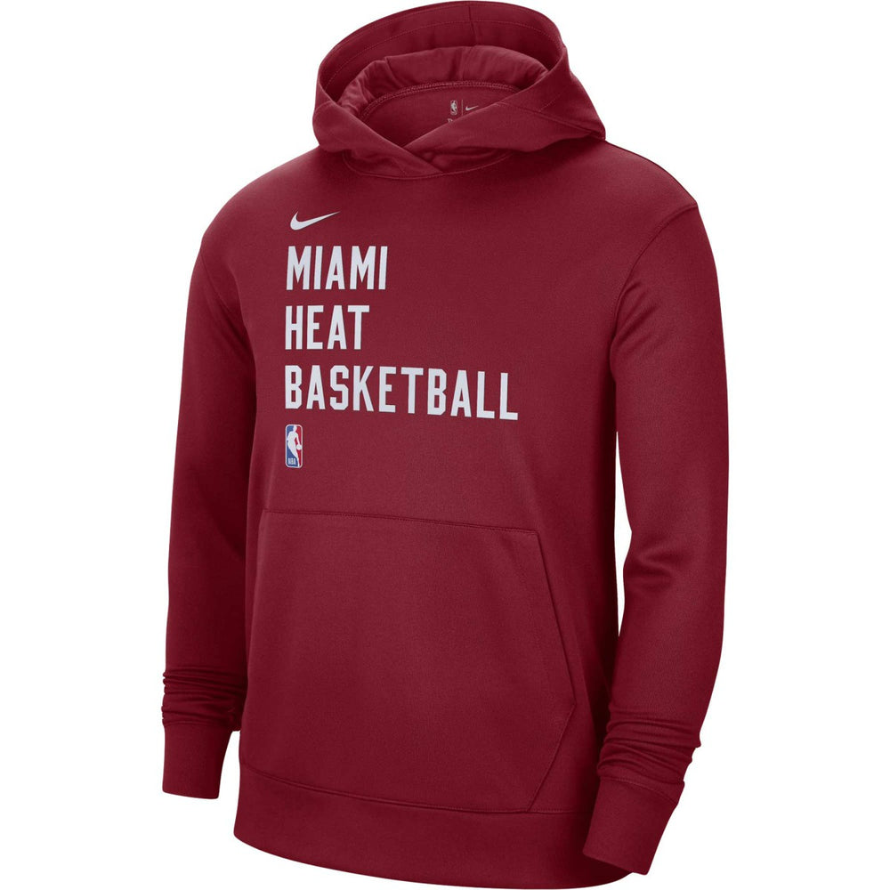 Miami Heat Unisex 2023/24 Performance Spotlight On-Court Practice Pullover Hoodie Red - Nike