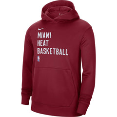 Miami Heat Unisex 2023/24 Performance Spotlight On-Court Practice Pullover Hoodie Red - Nike
