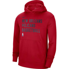 New Orleans Pelicans Unisex 2023/24 Performance Spotlight On-Court Practice Pullover Hoodie Red - Nike