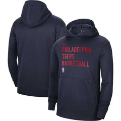 Philadelphia 76ers Unisex 2023/24 Performance Spotlight On-Court Practice Pullover Hoodie Navy - Nike outlet