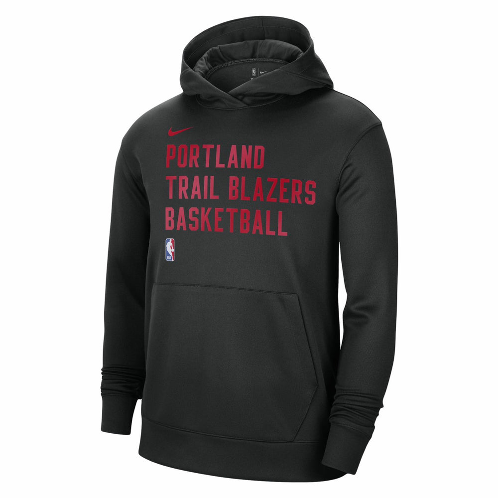 Portland Trail Blazers Unisex 2023/24 Performance Spotlight On-Court Practice Pullover Hoodie Black - Nike