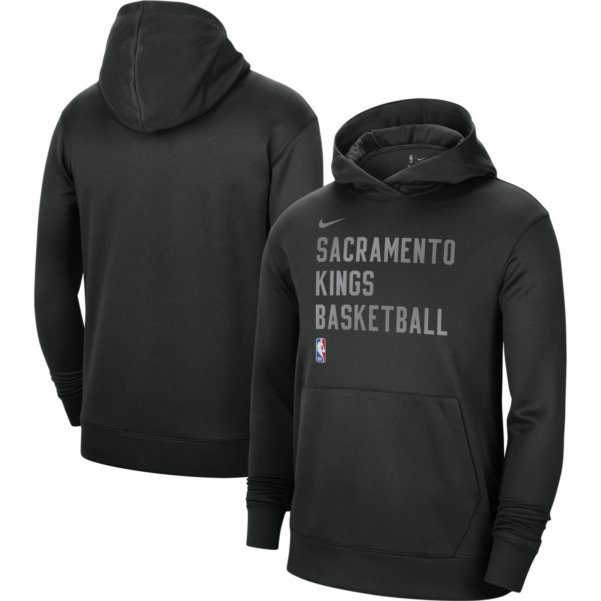 Sacramento Kings Unisex 2023/24 Performance Spotlight On-Court Practice Pullover Hoodie Black - Nike