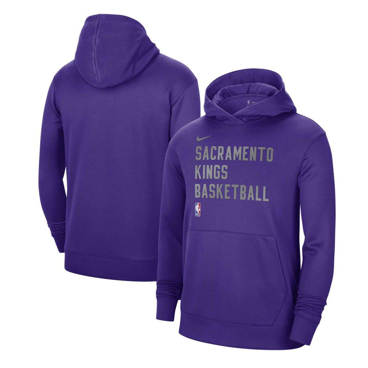 Sacramento Kings Unisex 2023/24 Performance Spotlight On-Court Practice Pullover Hoodie Purple - Nike