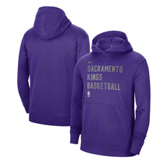 Sacramento Kings Unisex 2023/24 Performance Spotlight On-Court Practice Pullover Hoodie Purple - Nike