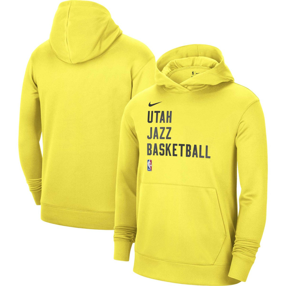 Utah Jazz Unisex 2023/24 Performance Spotlight On-Court Practice Pullover Hoodie Yellow - Nike outlet