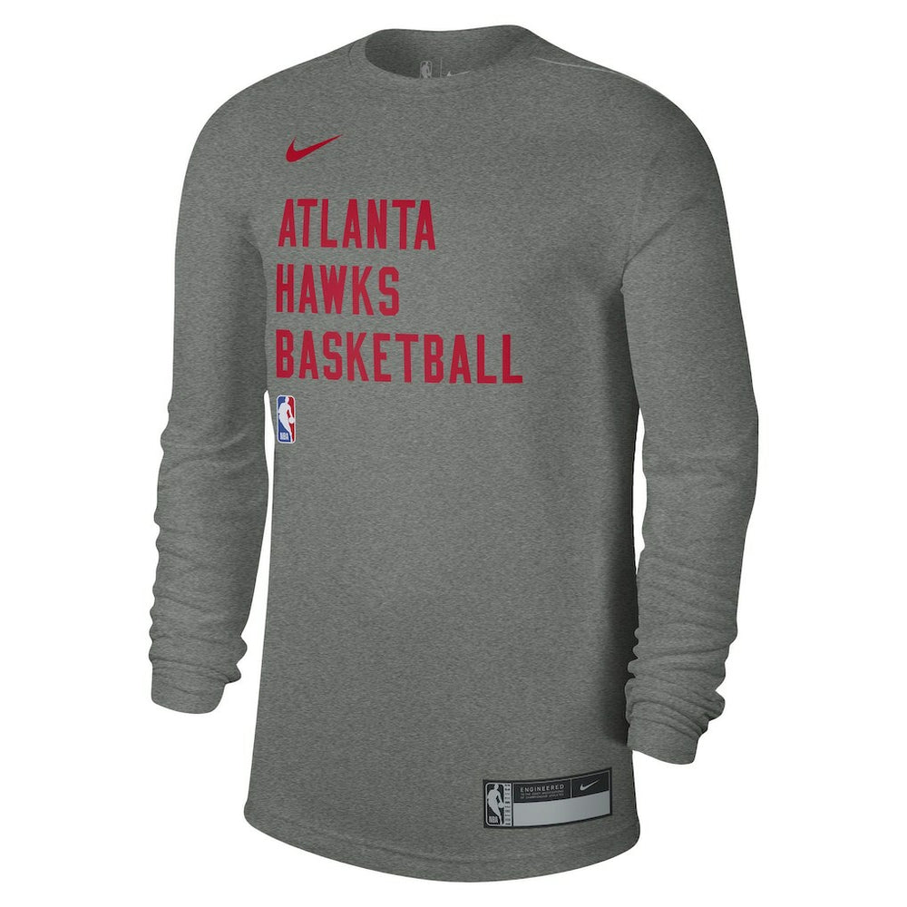 Atlanta Hawks Unisex 2023/24 Legend On-Court Practice Performance Long Sleeve T-Shirt Heather Gray - Nike