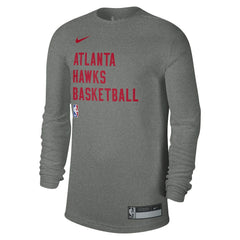 Atlanta Hawks Unisex 2023/24 Legend On-Court Practice Performance Long Sleeve T-Shirt Heather Gray - Nike