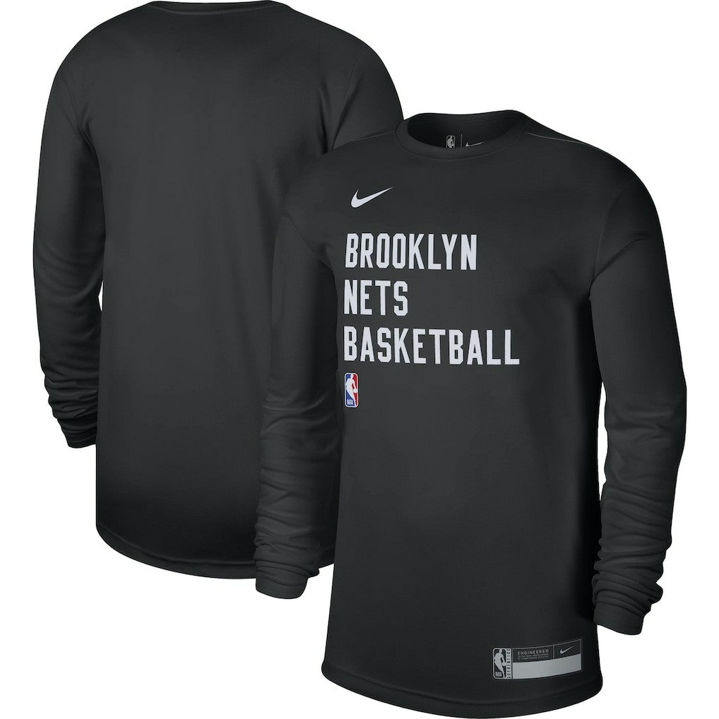 Brooklyn Nets Unisex 2023/24 Legend On-Court Practice Long Sleeve T-Shirt Black - Nike