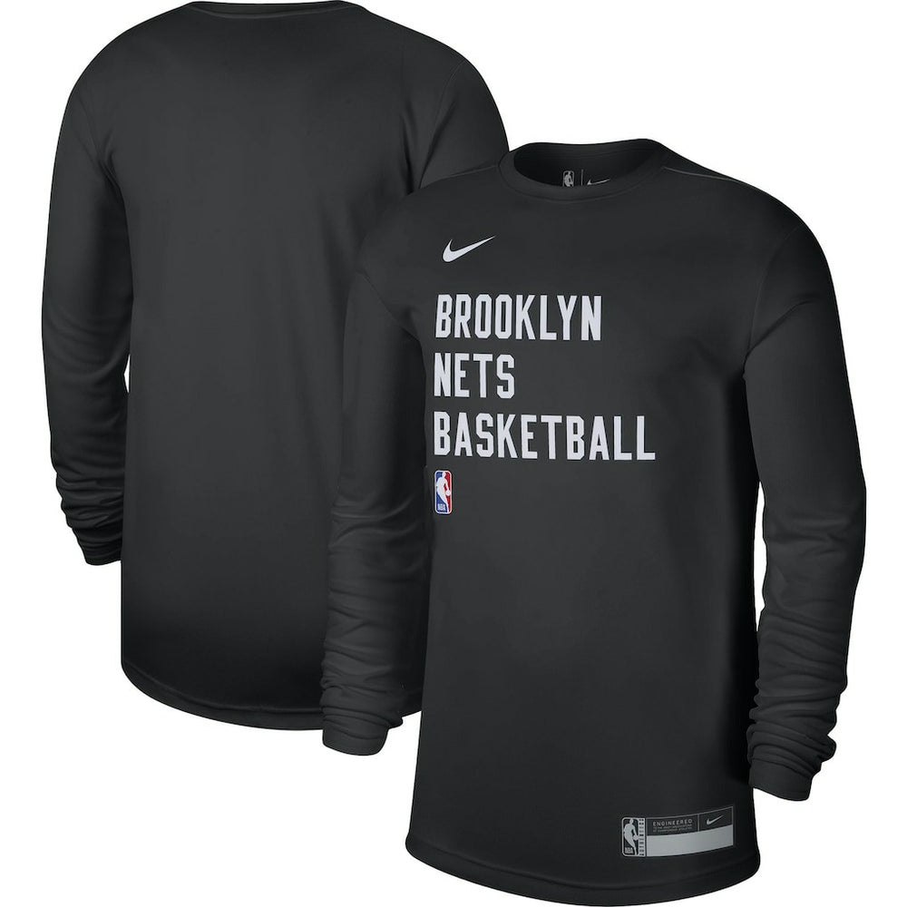 Brooklyn Nets Unisex 2023/24 Legend On-Court Practice Long Sleeve T-Shirt Black - Nike