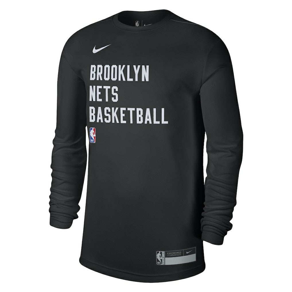 Brooklyn Nets Unisex 2023/24 Legend On-Court Practice Long Sleeve T-Shirt Black - Nike