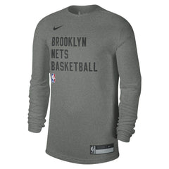 Brooklyn Nets Unisex 2023/24 Legend On-Court Practice Long Sleeve T-Shirt Heather Gray - Nike