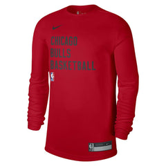 Chicago Bulls Unisex 2023/24 Legend On-Court Practice Long Sleeve T-Shirt Red - Nike