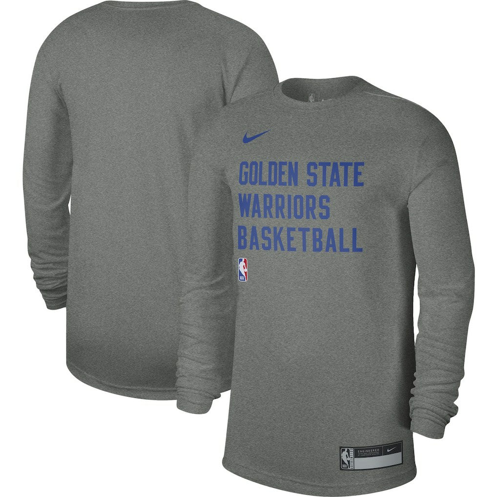 Golden State Warriors Unisex 2023/24 Legend On-Court Practice Long Sleeve T-Shirt Heather Gray - Nike
