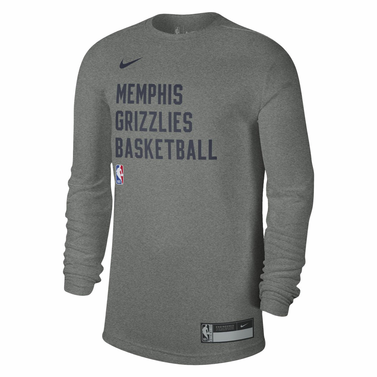 Memphis Grizzlies Unisex 2023/24 Legend On-Court Practice Long Sleeve T-Shirt Heather Gray - Nike