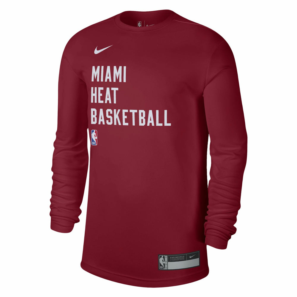 Miami Heat Unisex 2023/24 Legend On-Court Practice Long Sleeve T-Shirt Red - Nike