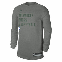 Milwaukee Bucks Unisex 2023/24 Legend On-Court Practice Long Sleeve T-Shirt Heather Gray - Nike