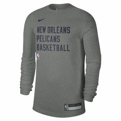 New Orleans Pelicans Unisex 2023/24 Legend On-Court Practice Long Sleeve T-Shirt Heather Gray - Nike