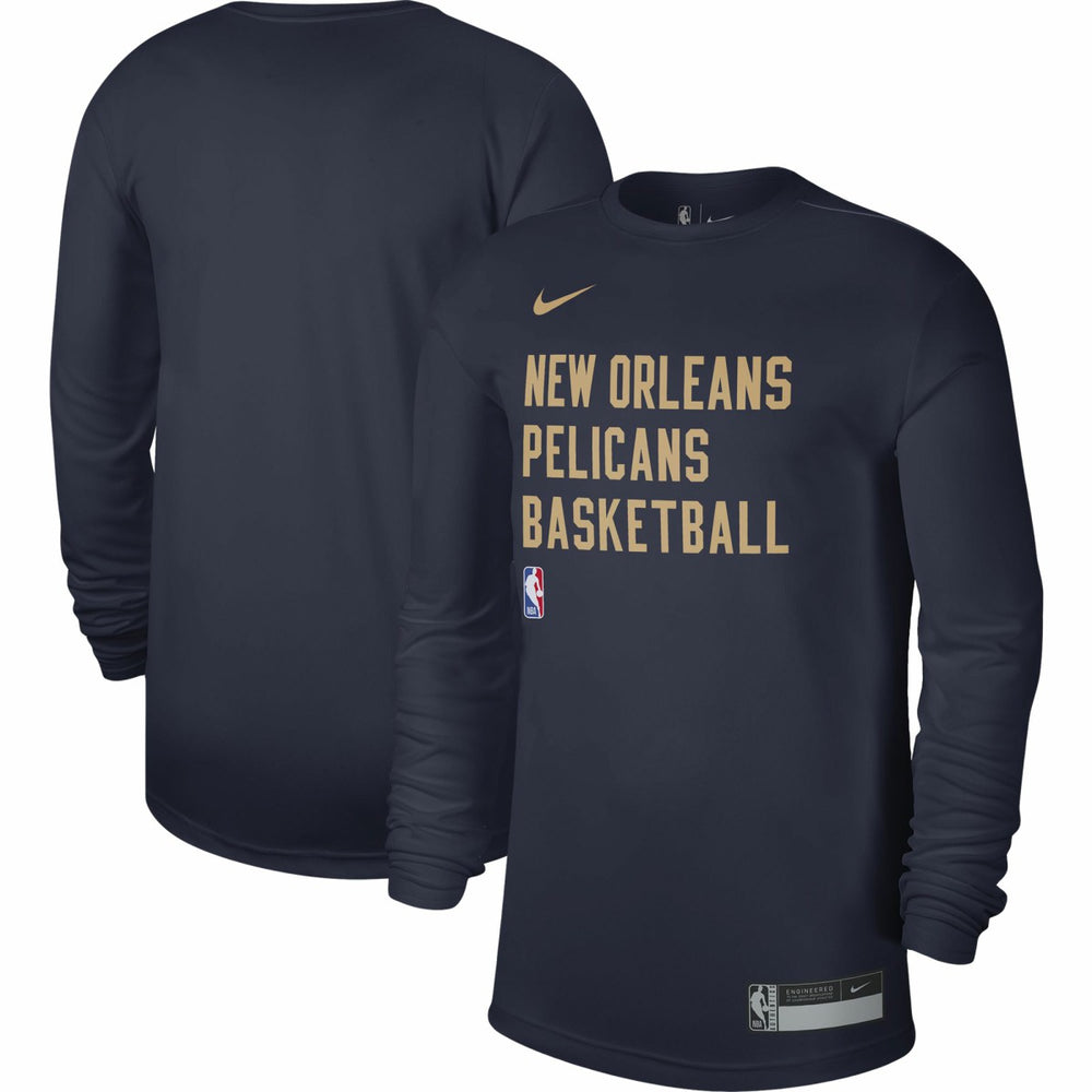 New Orleans Pelicans Unisex 2023/24 Legend On-Court Practice Long Sleeve T-Shirt Navy - Nike