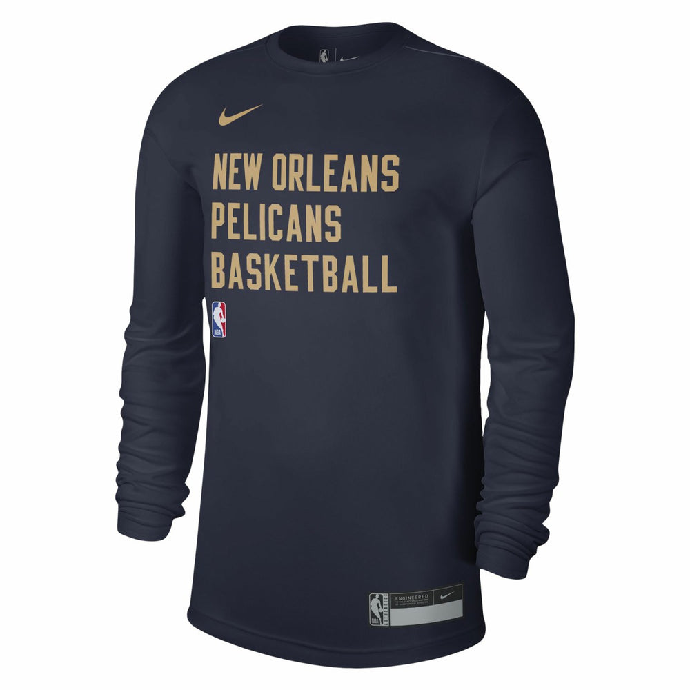 New Orleans Pelicans Unisex 2023/24 Legend On-Court Practice Long Sleeve T-Shirt Navy - Nike