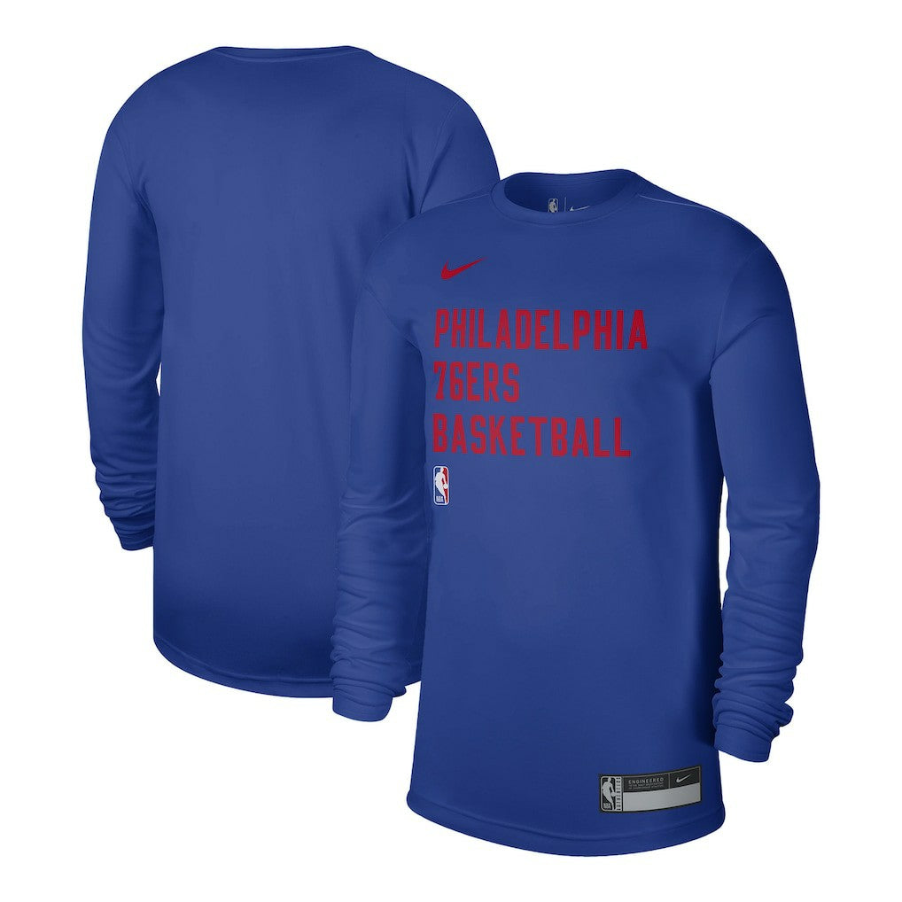 Philadelphia 76ers Unisex 2023/24 Legend On-Court Practice Long Sleeve T-Shirt Royal - Nike