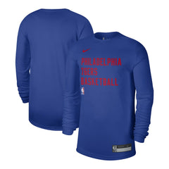 Philadelphia 76ers Unisex 2023/24 Legend On-Court Practice Long Sleeve T-Shirt Royal - Nike